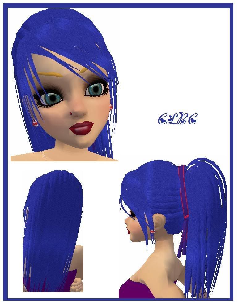 blue hairdos