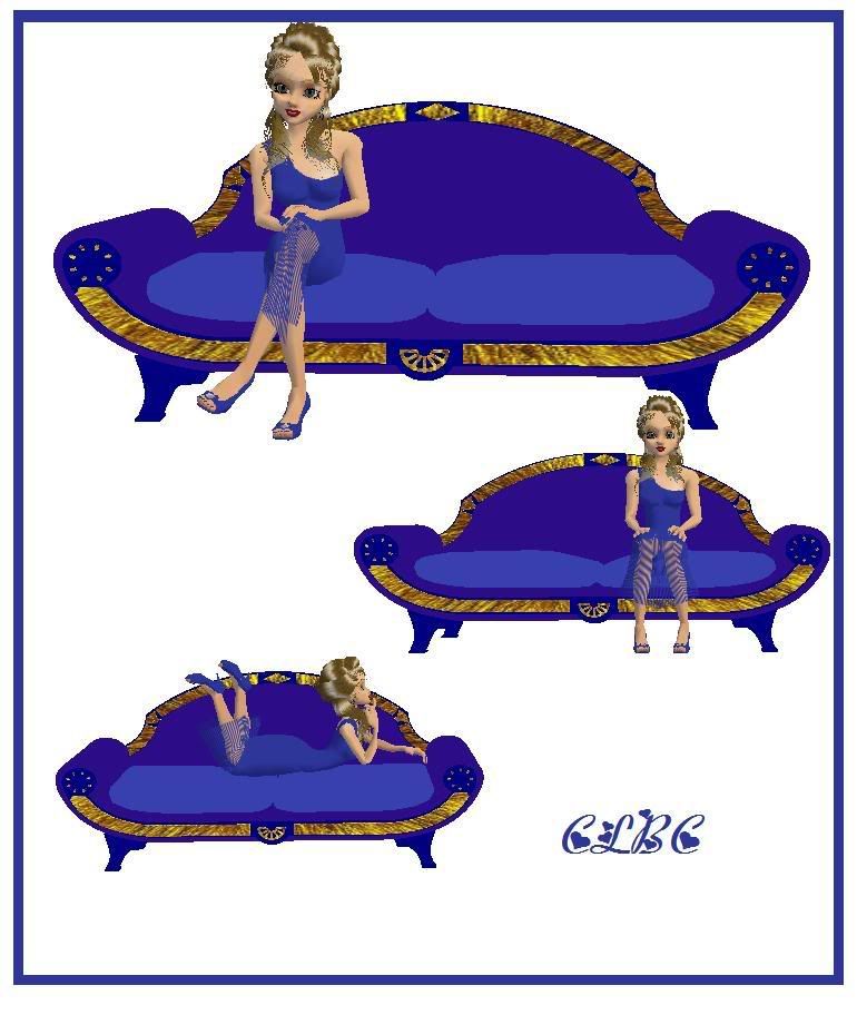 r blue sofa
