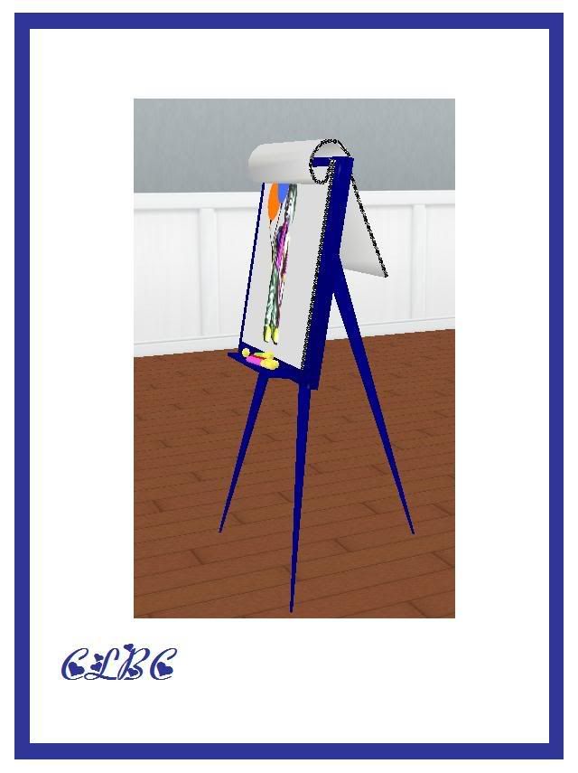 easel side view