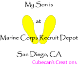 My son is at MCRD San Diego, CA