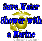 Save Water Shower with a Marine