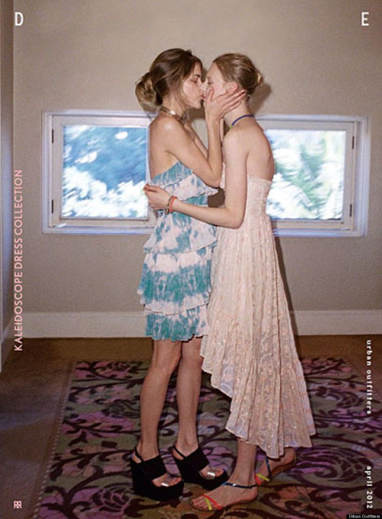 Trash Urban Outfitters Catalog Over Lesbian Kiss Urge