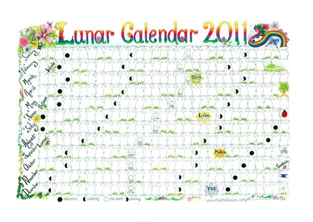 lunar calendar 2011 uk. 2011 Lunar Calendar / Moon