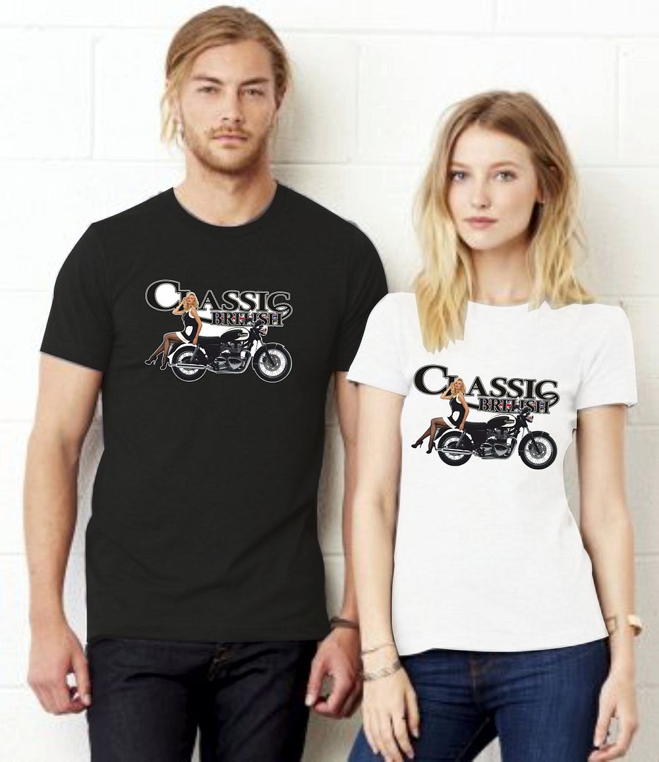 British Classic Motorcycle Biker Cafe Racer Motorbike Apparel Ladies