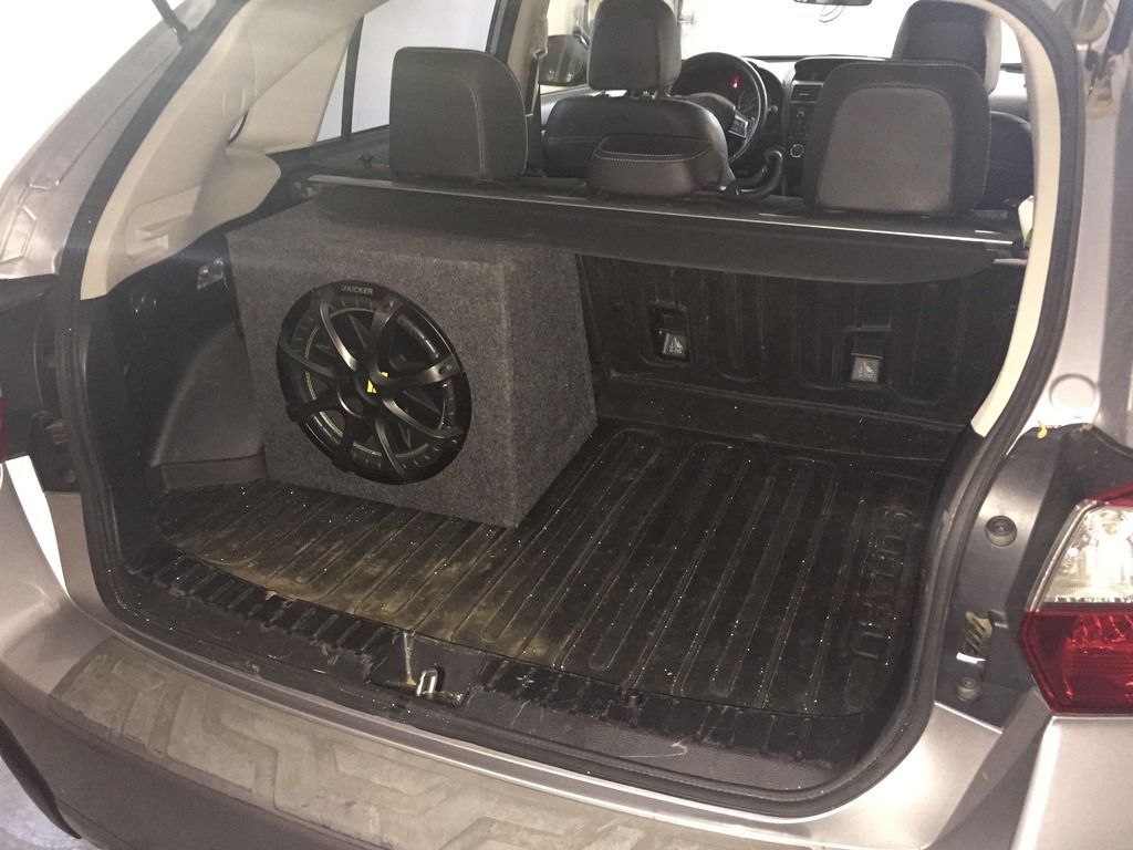 Subwoofer sound and how do they fit in the back?? Subaru XV Crosstrek
