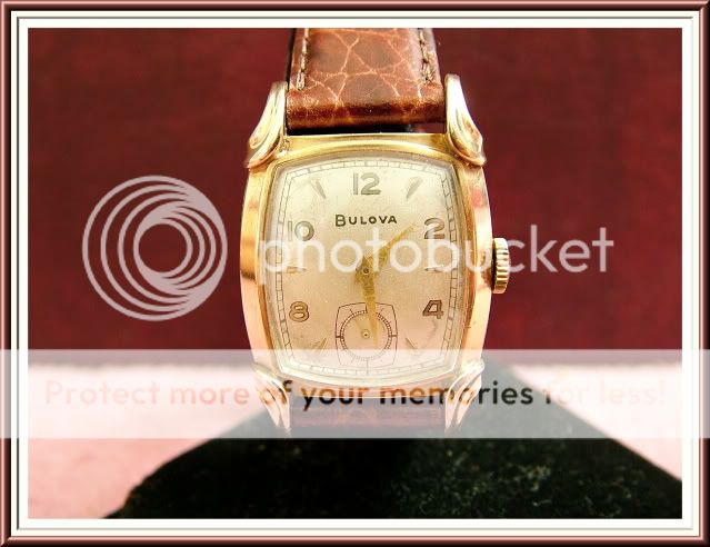 Unusual 1950 Vintage Mens Bulova Belmont Gold Watch 10KRGP Great 