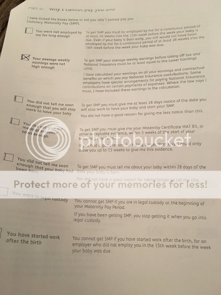 Maternity allowance eligibility BabyCenter