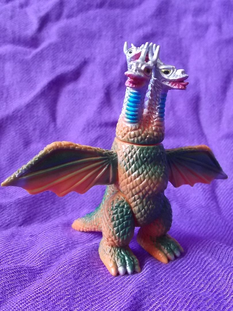 KING GHIDORAH BULLMARK IWAKURA HMV LTD Sofubi PVC Mini Figure 3.5/" 9cm GODZILLA