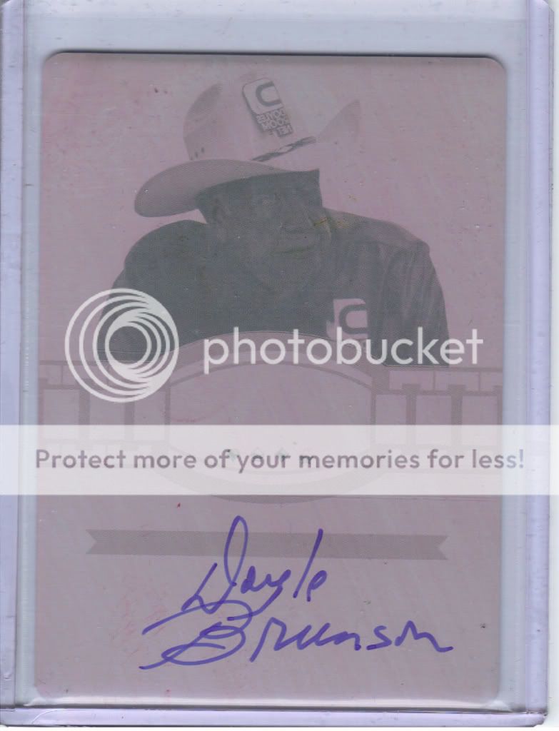 2012 Leaf Metal Razor Poker Doyle Brunson Printing Plate Autograph 