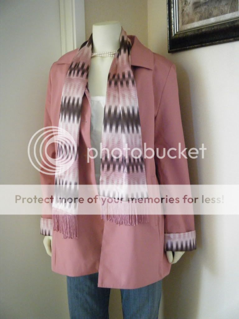 Coral Pink Trench Coat +matching scarf Forever 21 Urban  