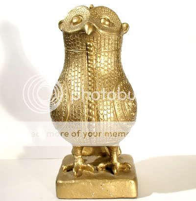 Mid Century AUSTIN Prod EGYPTIAN OWL Statue Sculpture  